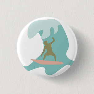 Badge Rond 2,50 Cm Surf