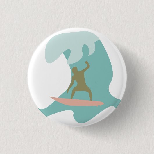 Badge Rond 2,50 Cm Surf (Devant)