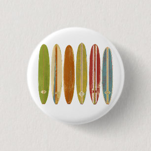 Badge Rond 2,50 Cm Surf de Longboard