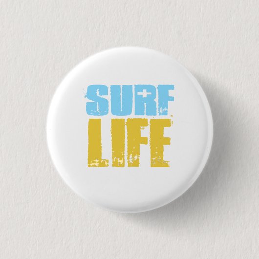 Badge Rond 2,50 Cm Surf Life Beach Style Surfer (Devant)