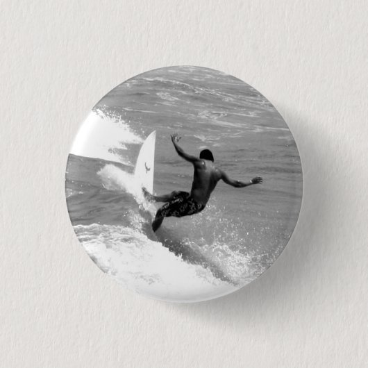 Badge Rond 2,50 Cm Surfer (Devant)