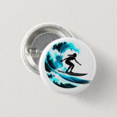 Badge Rond 2,50 Cm surfing (Devant & derrière)