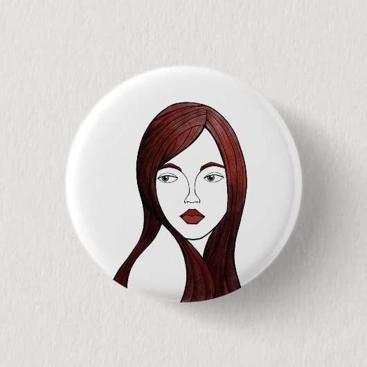 Badge Rond 2,50 Cm surveillée de j'évite (Devant)