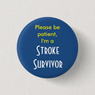 Badge Rond 2,50 Cm Survivant de l'AVC Badge rond 7,5 Cm