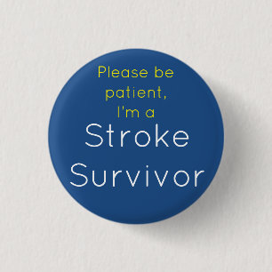 Badge Rond 2,50 Cm Survivant de l'AVC Badge rond 7,5 Cm