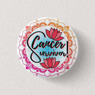 BADGE ROND 2,50 CM SURVIVANT ULTIME : SURVIVANT DU CANCER
