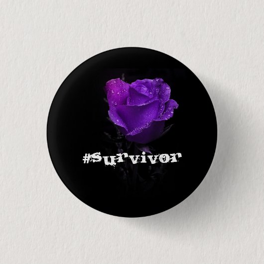 Badge Rond 2,50 Cm #Survivor (Devant)