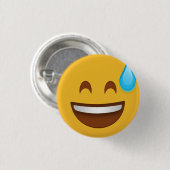 Badge Rond 2,50 Cm Sweat Avec Sourire Emoji (Devant & derrière)