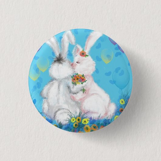 Badge Rond 2,50 Cm Sweet Love - Baiser (Devant)