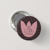 Badge Rond 2,50 Cm Sweet Simple Tulip Motif rose - Toutes les directi (Devant & derrière)
