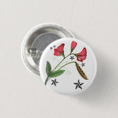 Badge Rond 2,50 Cm Sweetpea étoilé (Devant & derrière)