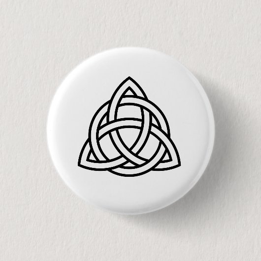 Badge Rond 2,50 Cm Symbole Celtic Trinity Knot Triquetra Wicca (Devant)