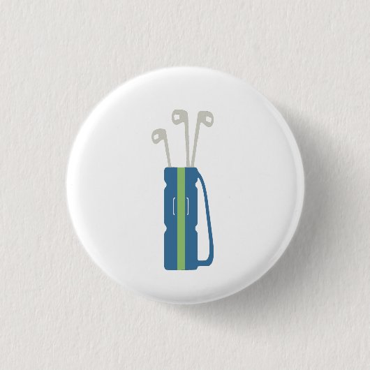 Badge Rond 2,50 Cm Symbole de golf (Devant)