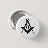 Badge Rond 2,50 Cm symbole de la franc-maçonnerie (Devant & derrière)