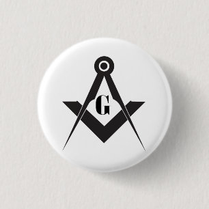 Badge Rond 2,50 Cm symbole de la franc-maçonnerie