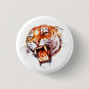 Badge Rond 2,50 Cm Symbole de tatouage de dessin animé Cool crâne d