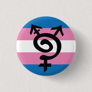 Badge Rond 2,50 Cm Symbole de Trans*