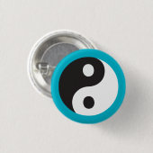 Badge Rond 2,50 Cm Symbole de Yin Yang (Devant & derrière)
