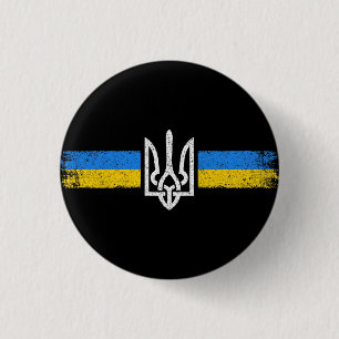 Badge Rond 2,50 Cm SYMBOLE DU Drapeau Ukraine