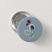 Badge Rond 2,50 Cm Symbole étoilé Leo Zodiac (Devant & derrière)