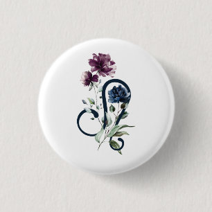 Badge Rond 2,50 Cm SYMBOLE Étoile Léo Zodiaque