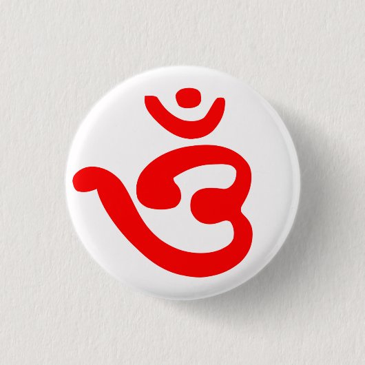 Badge Rond 2,50 Cm Symbole OM (bengali) (Devant)