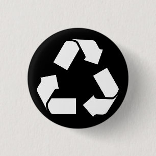 BADGE ROND 2,50 CM SYMBOLE RECYCLE