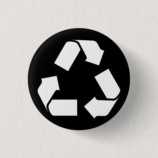 BADGE ROND 2,50 CM SYMBOLE RECYCLE (Devant)
