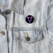 Badge Rond 2,50 Cm Symbole trans (En situation)