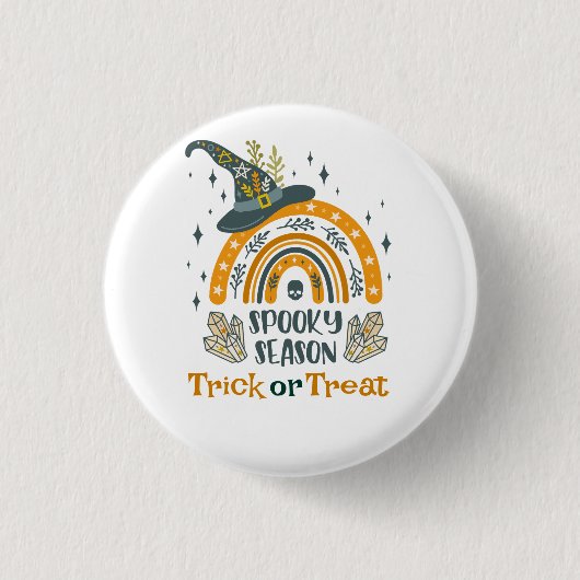 Badge Rond 2,50 Cm Symboles Halloween éffrayant motif (Devant)