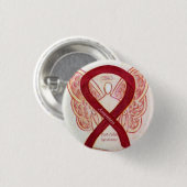 Badge Rond 2,50 Cm Syndrome post-poliomyélite Sensibilisation à l'ang (Devant & derrière)