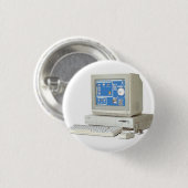 Badge Rond 2,50 Cm Système informatique de la famille Amiga (Devant & derrière)