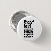 Badge Rond 2,50 Cm Système solaire (Devant & derrière)