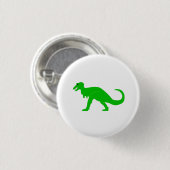 Badge Rond 2,50 Cm T-Rex vert (Devant & derrière)
