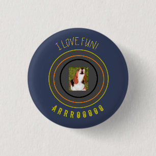 Badge Rond 2,50 Cm T-shirt Chien Hurleur Beagle, Chien Mignon et Amus