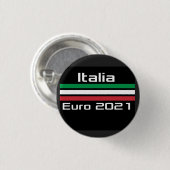 Badge Rond 2,50 Cm T-shirt Italia euro 2021 (Devant & derrière)