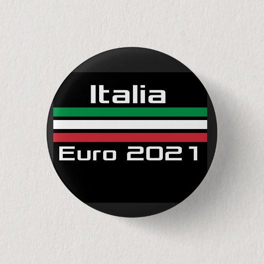 Badge Rond 2,50 Cm T-shirt Italia euro 2021 (Devant)
