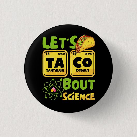 Badge Rond 2,50 Cm Taco 'Bout Science Funky Science Element Peri (Devant)