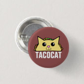 Badge Rond 2,50 Cm Taco Cat (Devant & derrière)