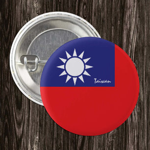 Badge Rond 2,50 Cm Taiwan button, patriotic Taiwanese Flag fashion