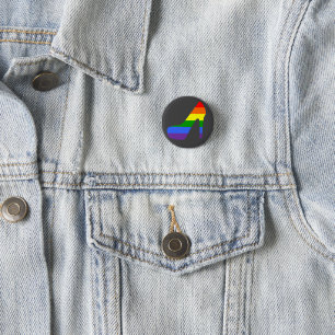 Badge Rond 2,50 Cm Talon de fierté arc-en-ciel de Priscilla