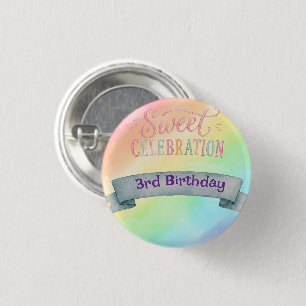 Badge Rond 2,50 Cm Tapis de dessous de verre pour anniversaire Candyl