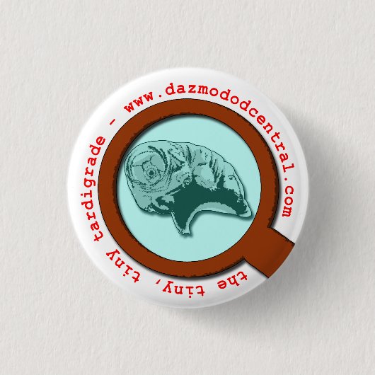 Badge Rond 2,50 Cm Tardigrade magnifié (Devant)