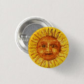 BADGE ROND 2,50 CM TAROTS DE RENAISSANCE ANTIQUE / LE SOLEIL (Devant & derrière)