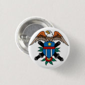 Badge Rond 2,50 Cm Tatouage de marin - Eagle et bouclier - bouton (Devant & derrière)