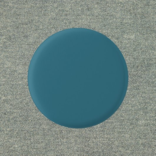 Badge Rond 2,50 Cm Teal Blue Solid