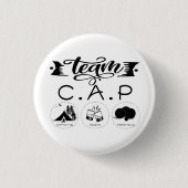 Badge Rond 2,50 Cm Team C.A.P Camping Apéro Pétanque (Devant)