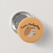 Badge Rond 2,50 Cm Team Hedgehog - Bouton Carterhaugh Book Club (Devant & derrière)