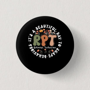 Badge Rond 2,50 Cm Technicien de comportement enregistré RBT Comporte