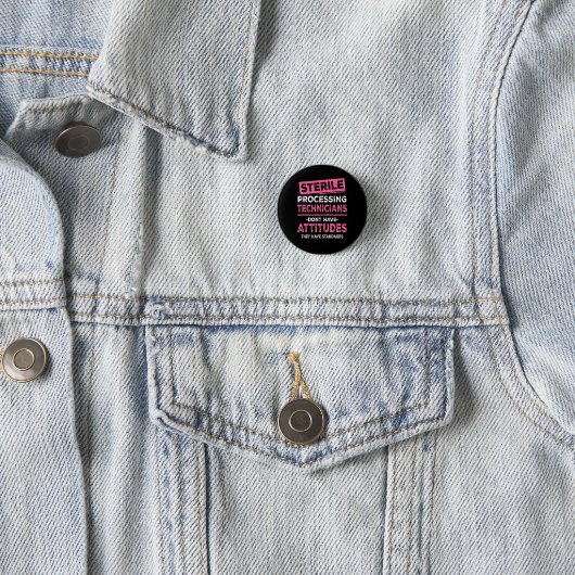Badge Rond 2,50 Cm Techniciens de traitement stérile Les techniciens (En situation)